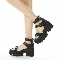 Platform Ankle Strap Sandals