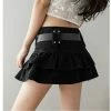 Solid Color Undergarment Layered Skirt