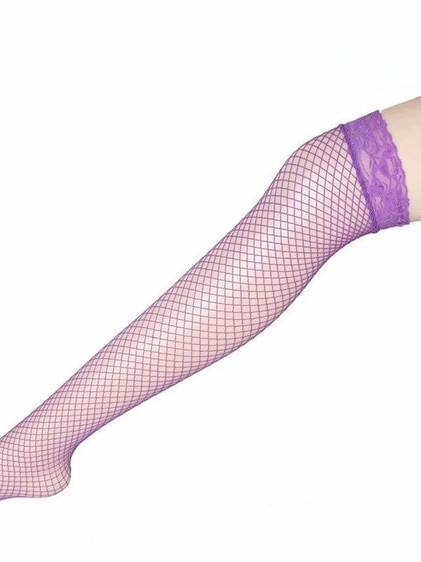 Sexy Lace Fishnet Stockings - Image 6