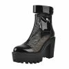 Black Mesh Ankle Boots