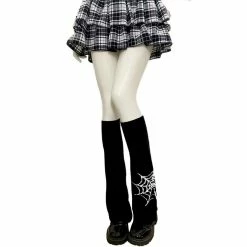Goth Spider Net Leg Warmer