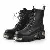 Metal Decor Motorcycle Boots