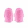 Leisure Wedge Colorful Furry Sandals