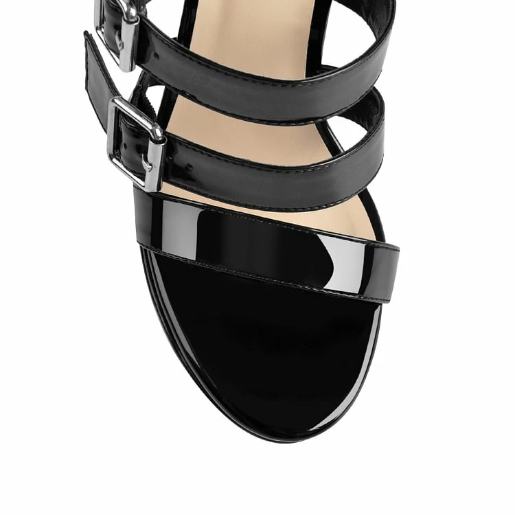 Straps Gladiator Knee High Platform Sandals