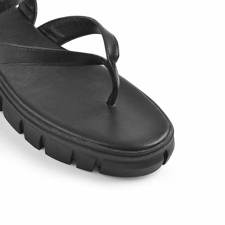 Ankle Strap Flip Flop Flats - Image 3