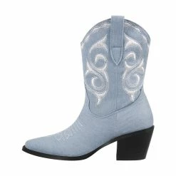 Street Fashion Tattoo Style Embroidered Western Boots