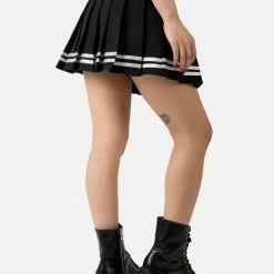 College Style JK Half Pleated Skirt