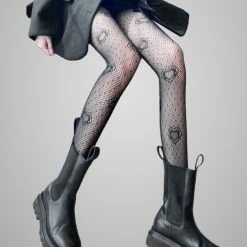 Sexy Temptation Black Openwork Panty Fishnet Tights