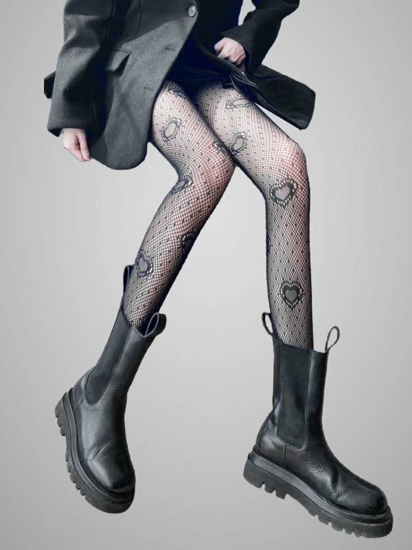 Sexy Temptation Black Openwork Panty Fishnet Tights