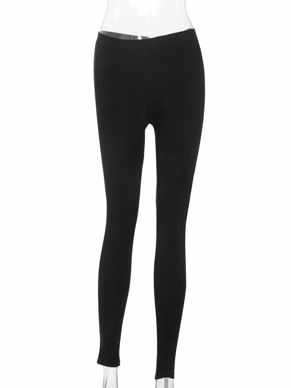 Hight Waist Spliced Stars Goth Pants - Image 8