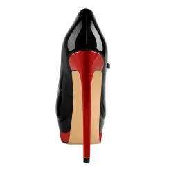 Pointed Toe Mary Jane Platform Pumps