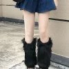 JK Style Plush Solid Color Leg Warmer