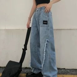 Vintage Casual Paneled Jeans
