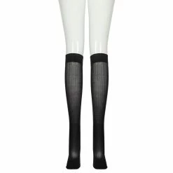 Gothic Statement Printed Color Block Stockings