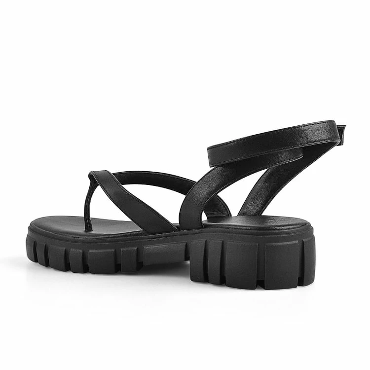 Ankle Strap Flip Flop Flats - Image 2