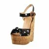 Wood Wedge Heels Sandals